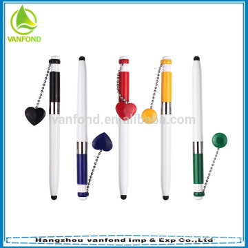 Neuheit-Herzform-Kette Touch Stylus Pen Stationery Office